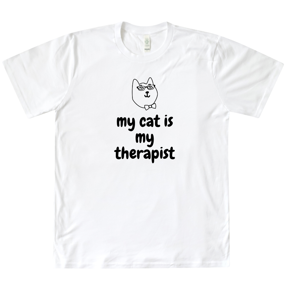 My Cat Is My Therapist Organic Tee